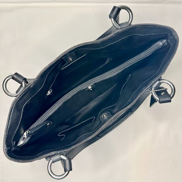 SOLD NWT COACH Campbell Belle Signature Lurex Carryall Shoulder Tote Black 26246 - Picture 10 of 16